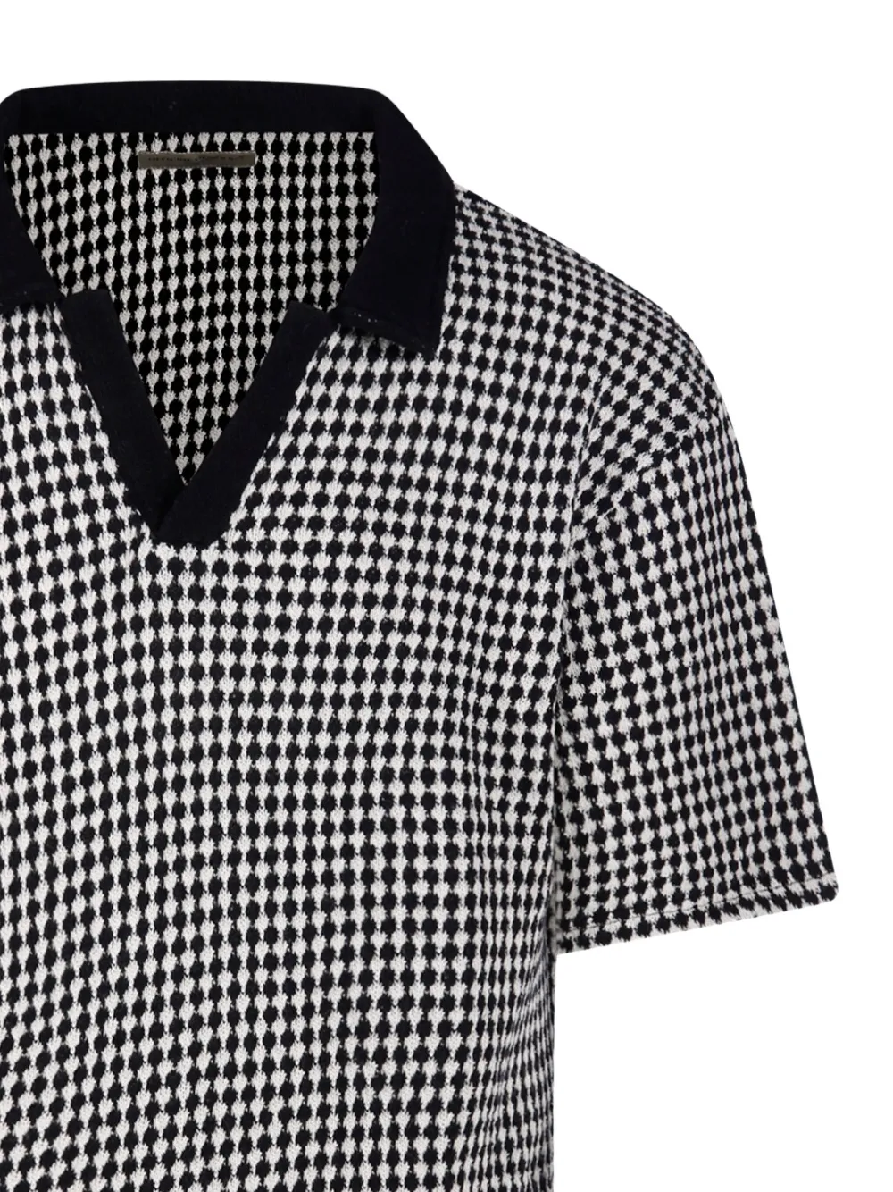 Officine Generale Katoenen poloshirt Zwart