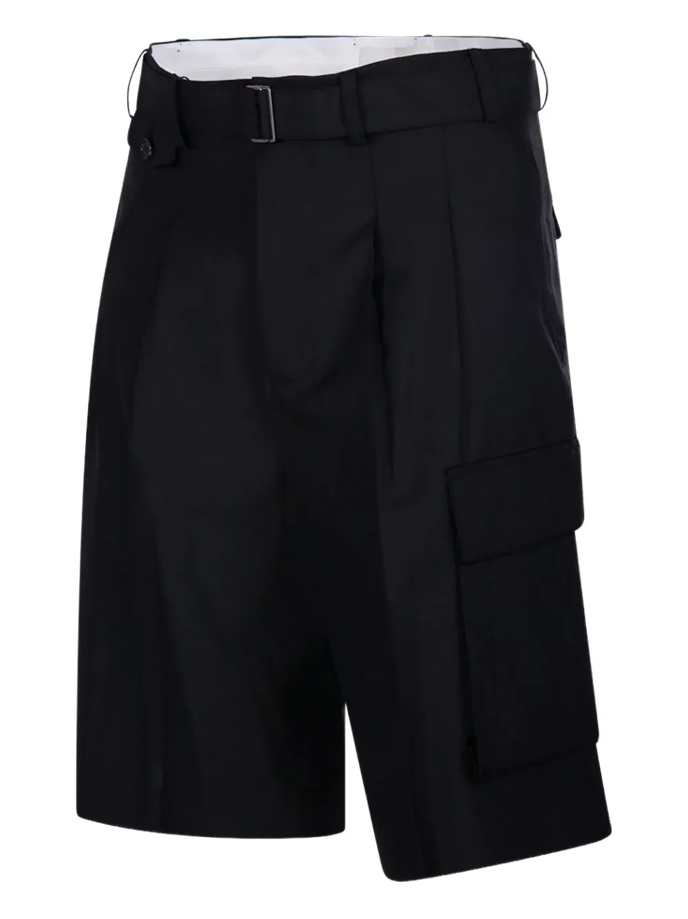 DUNST Cargo shorts met ceintuur Zwart