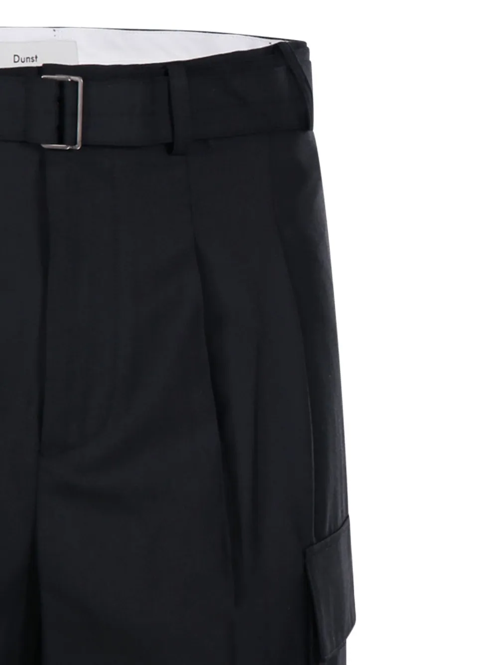DUNST Cargo shorts met ceintuur Zwart