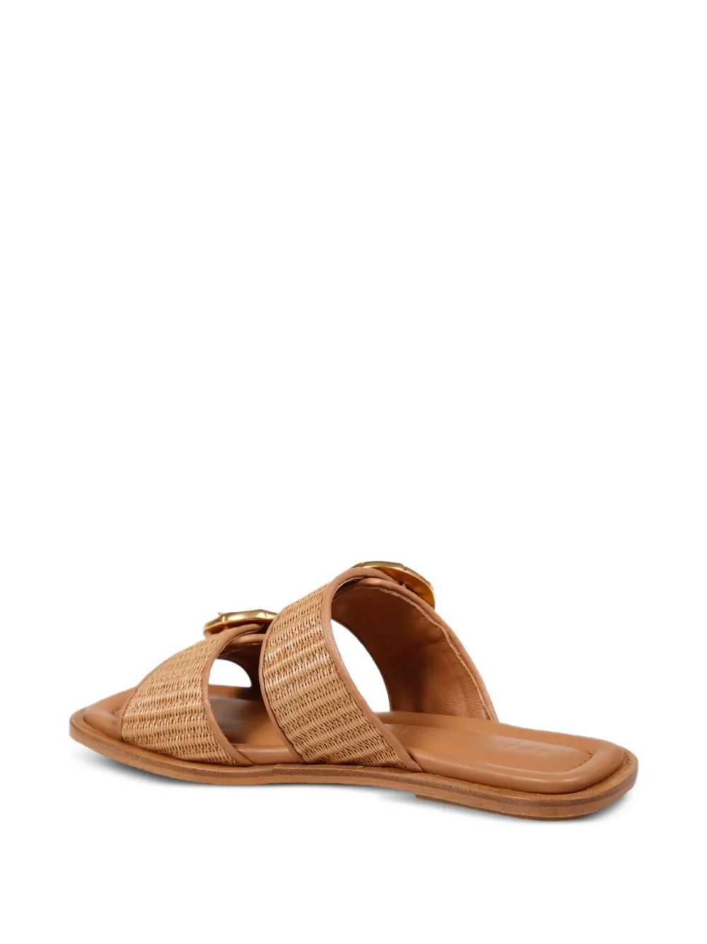 amato daniele double-buckle sandals Brown