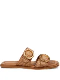 amato daniele Daniele double-buckle sandals - Brown