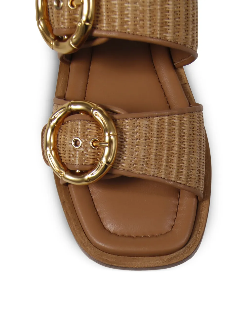 amato daniele double-buckle sandals Brown