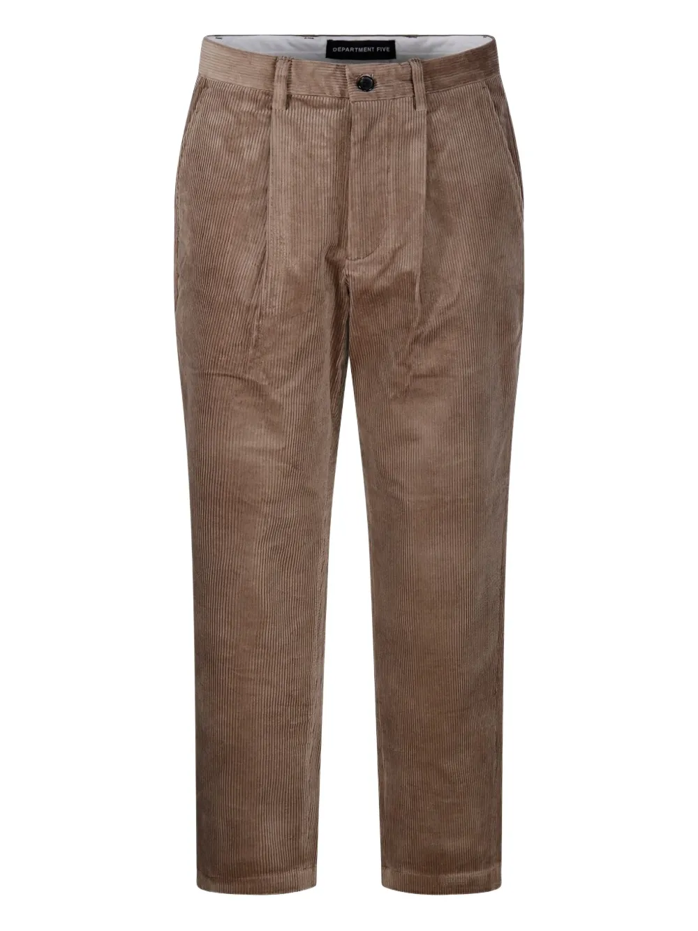 Department 5 pleat-detailed corduroy trousers | Brown | Image 1