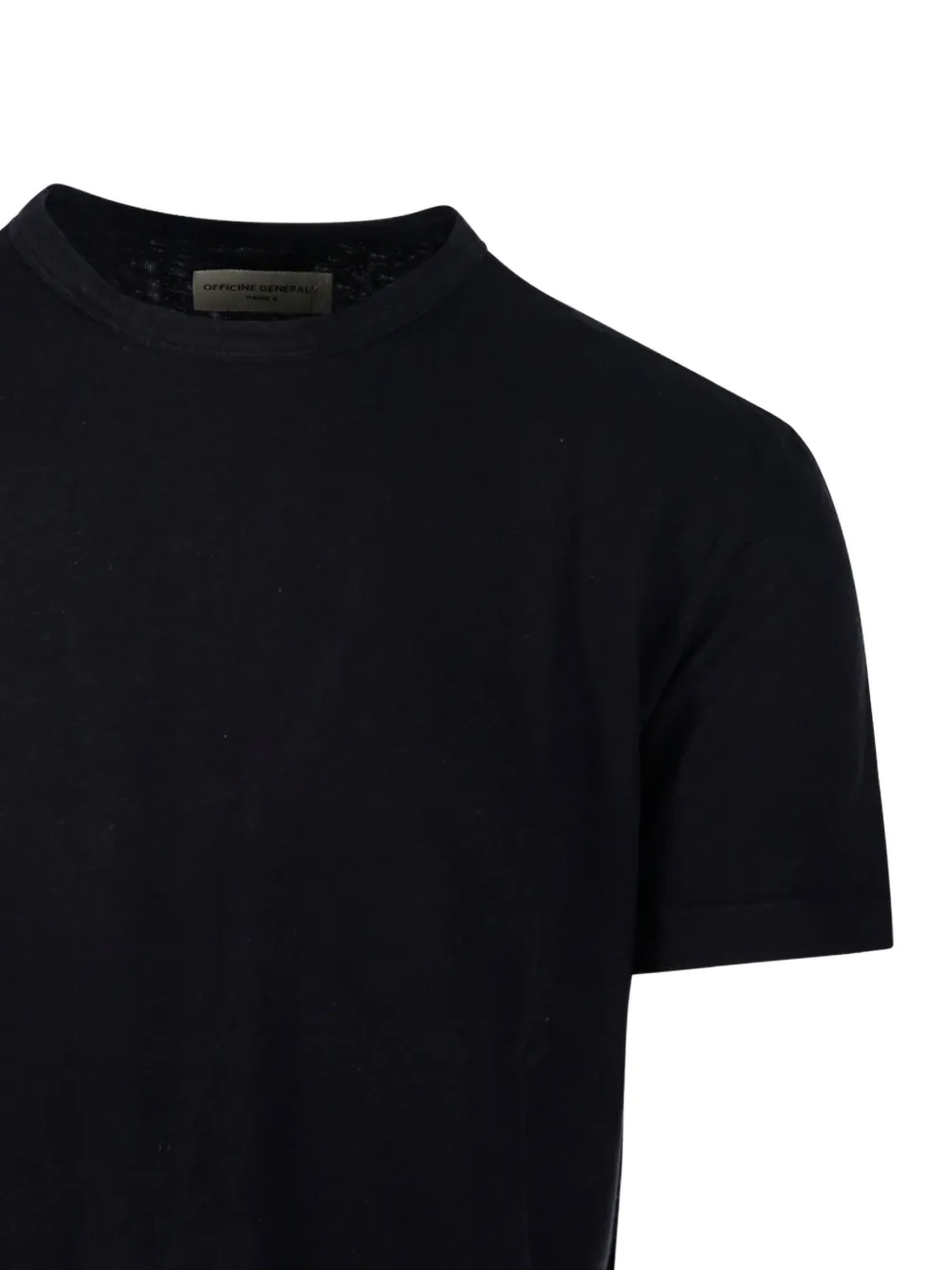 Officine Generale T-shirt met ronde hals Zwart