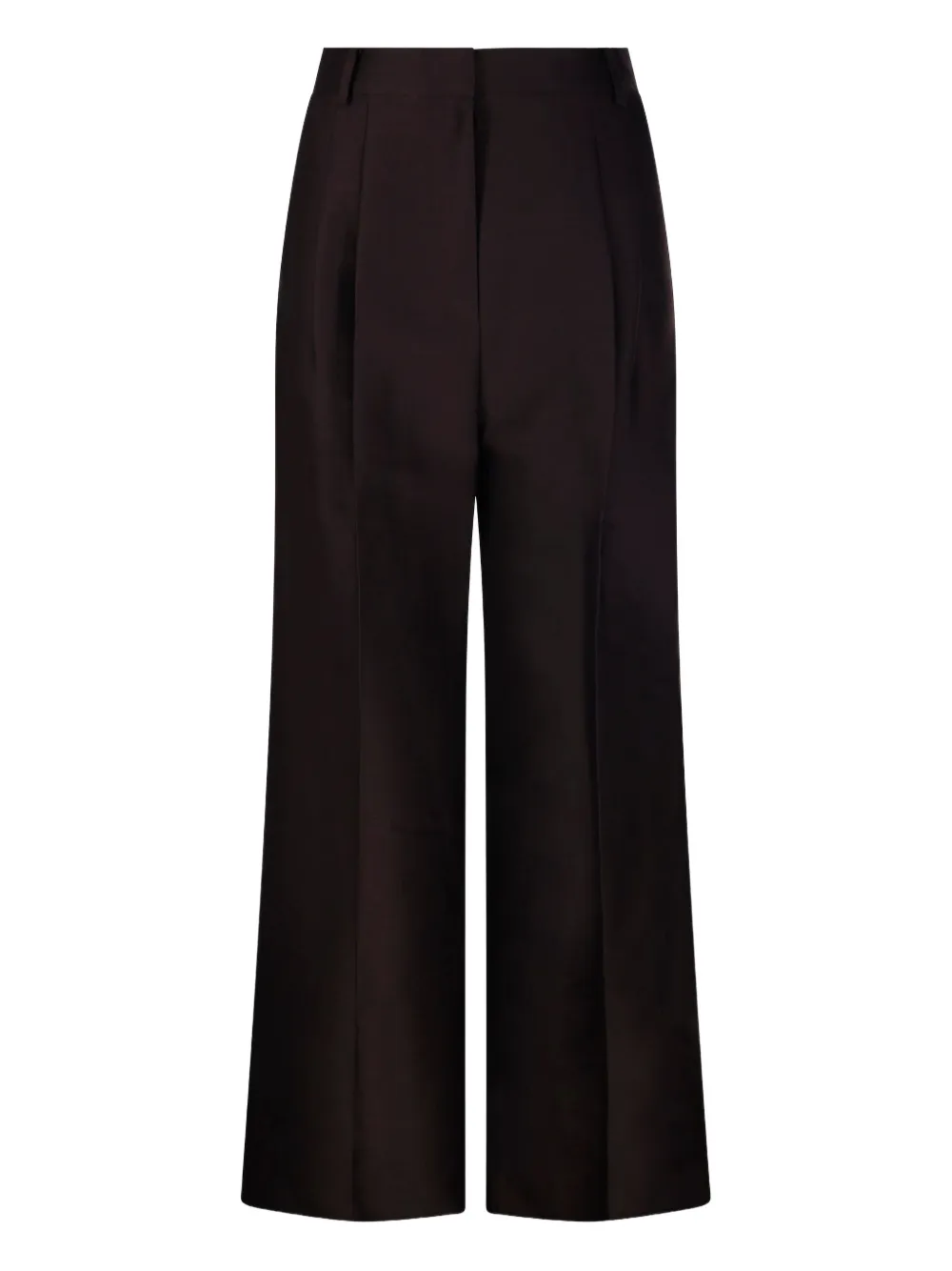 SANDBEIGE pleat-detail trousers | Black | Image 1