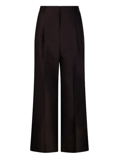 SANDBEIGE pleat-detail trousers 