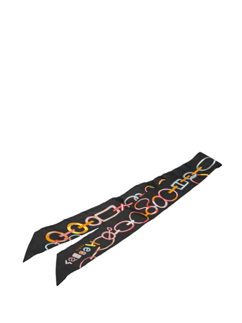 Hermès Pre-Owned 2000-2015 Do Re Boucles Silk Twilly Scarf scarves