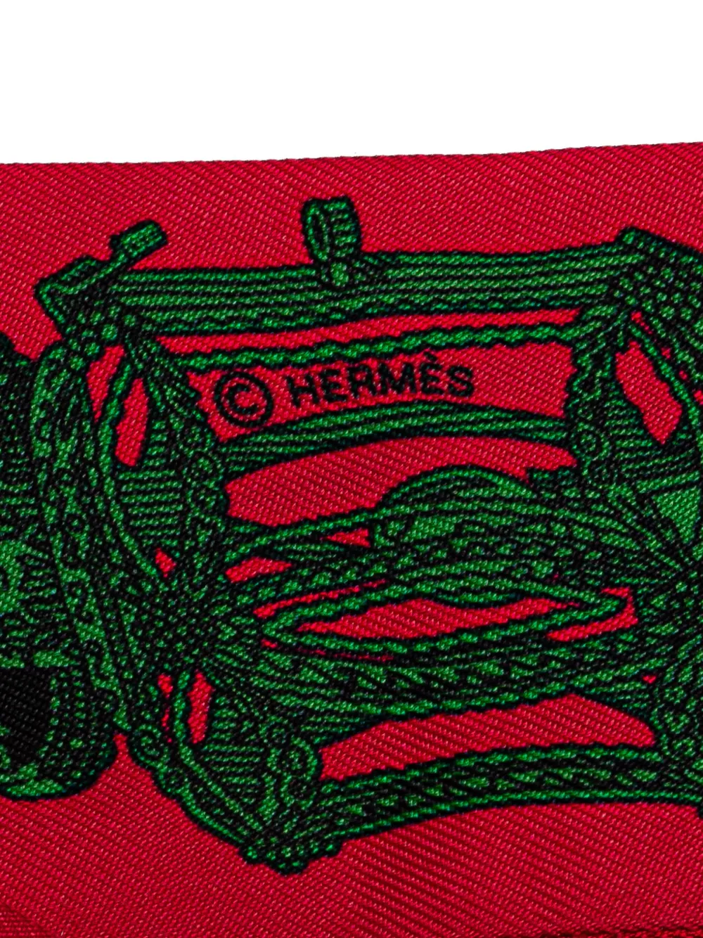 Pre-owned Hermes 2000-2015 Merveilleuses Lanternes Twilly Silk Scarf Scarves