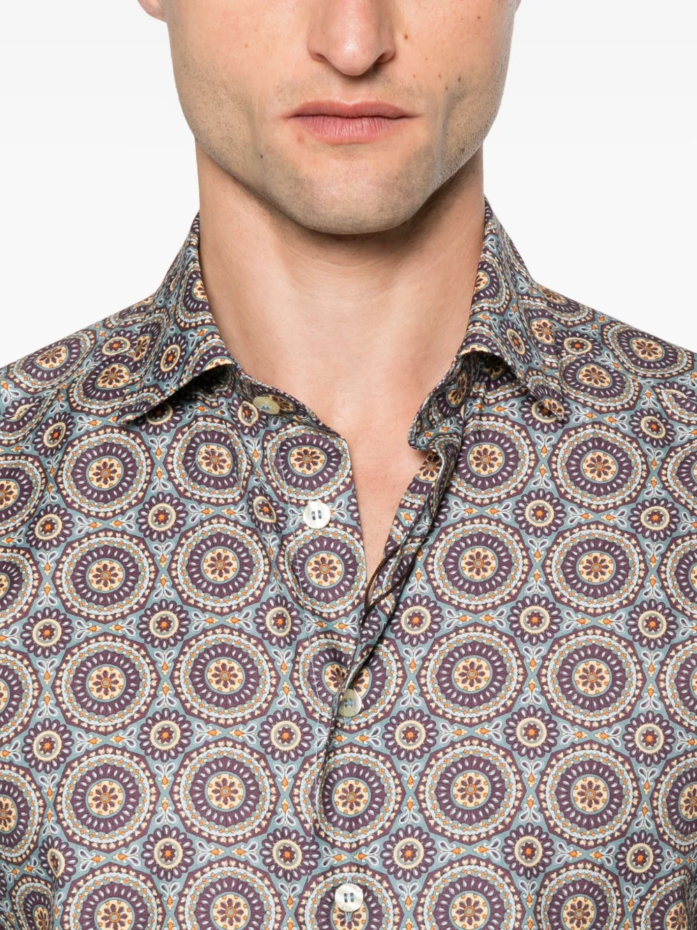 ETRO Overhemd met patroon Blauw