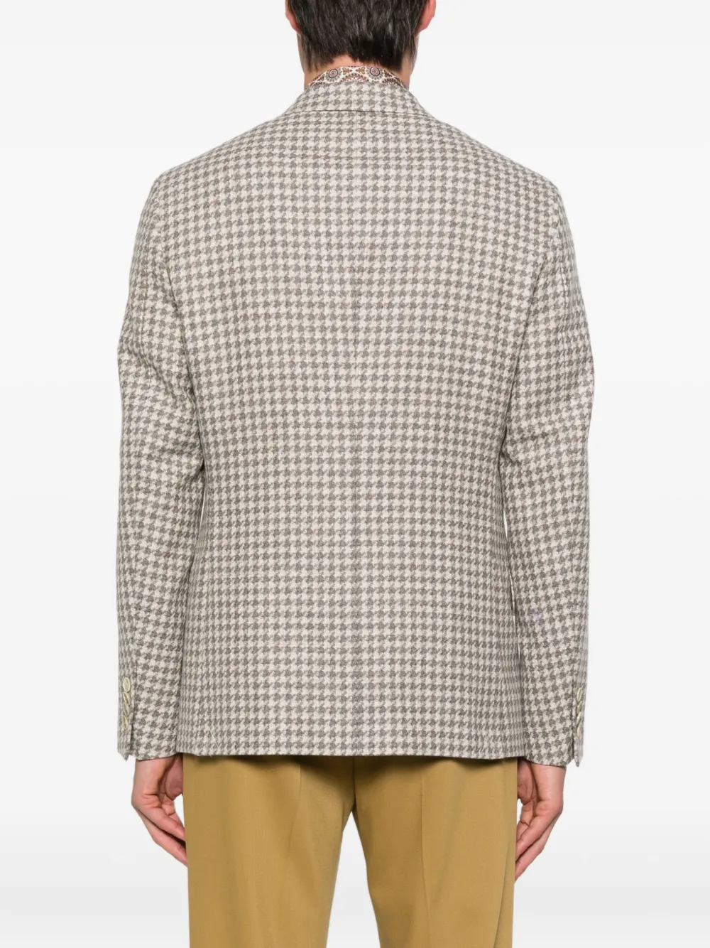 ETRO Jack met pied-de-poule print Beige