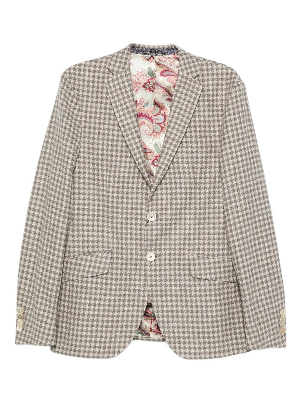 ETRO Jack met pied-de-poule print Beige