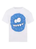 Stella McCartney Kids monster-face organic-cotton T-shirt - White