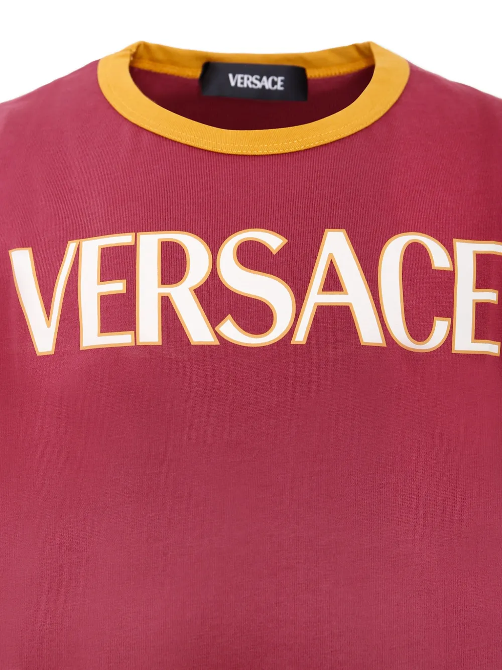 Versace Kids logo-print crew-neck T-shirt Rood