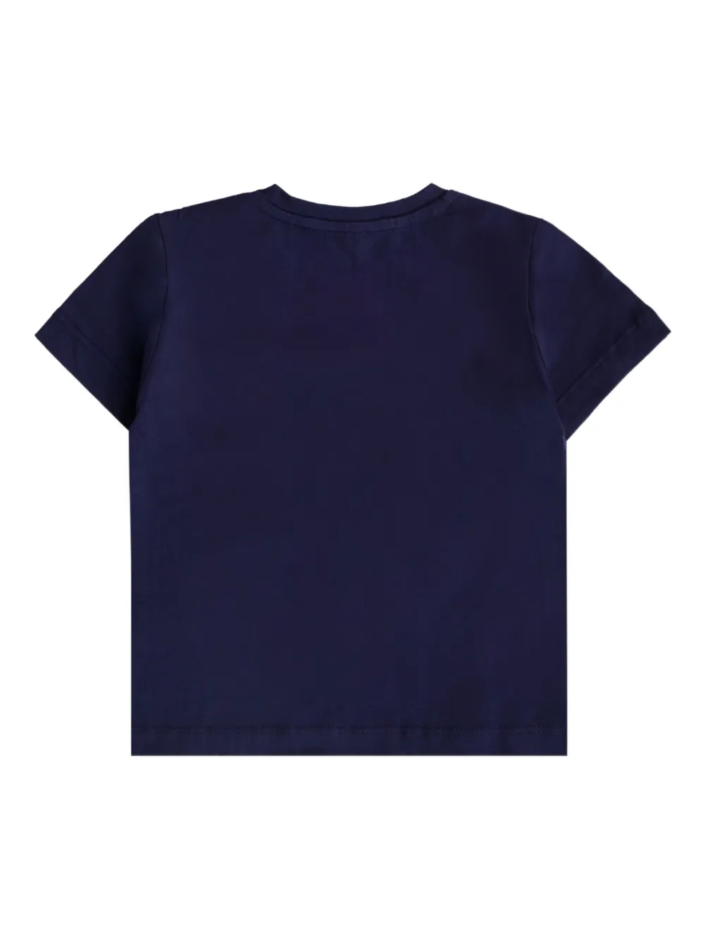 Versace Kids safety-pin logo T-shirt Blauw