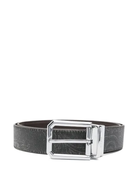 ETRO paisley-pattern leather belt