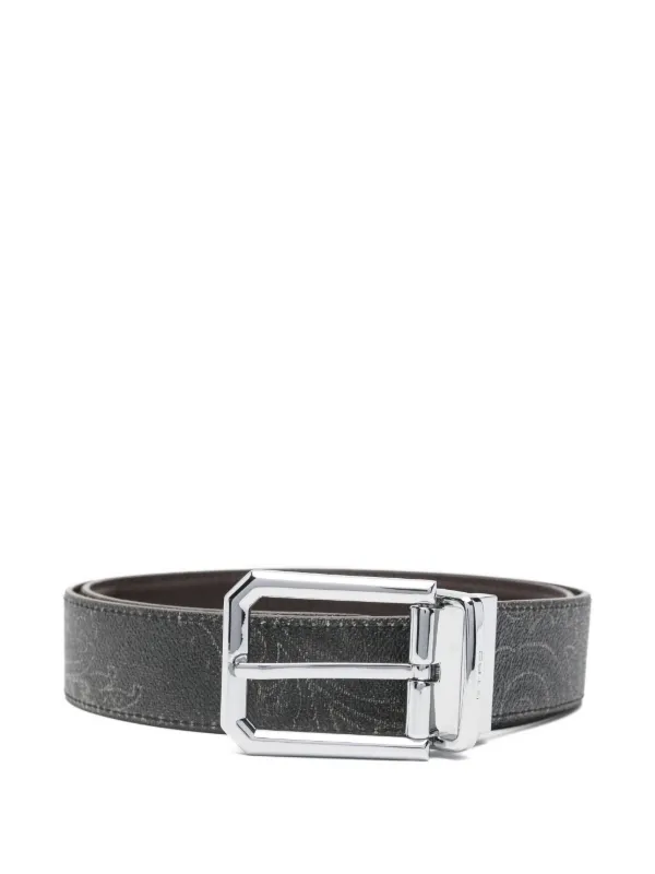 【ETRO】 Paisley leather belt ETRO Paisley Lavorato Leather Belt - Belts - Compare Prices
