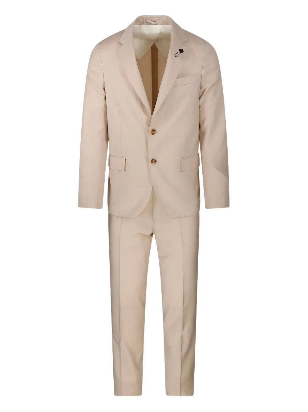 Lardini Pak met veiligheidsspeld en drie knopen Beige