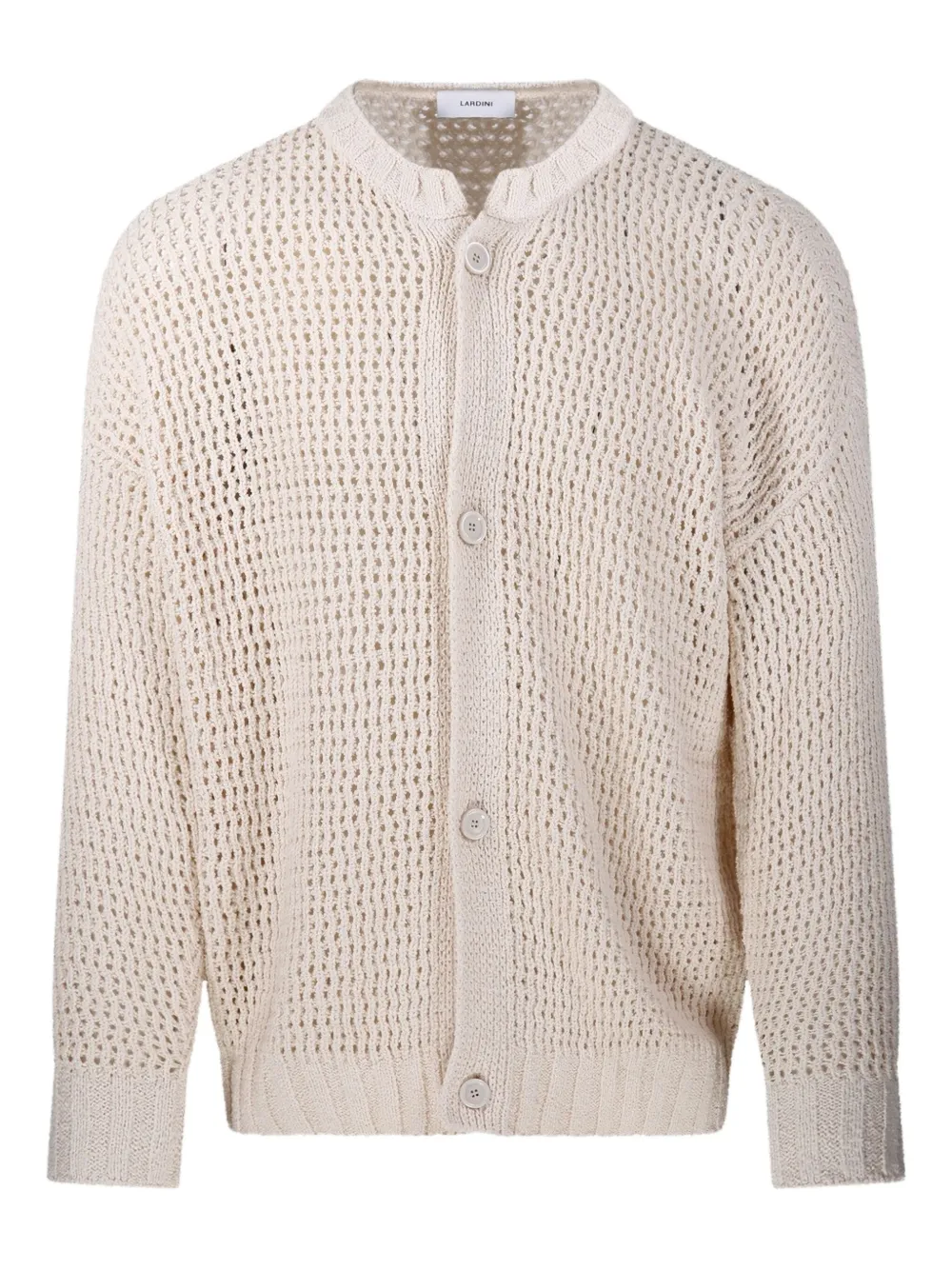 Lardini Opengebreid vest Beige