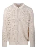 Lardini open-knit cardigan - Neutrals