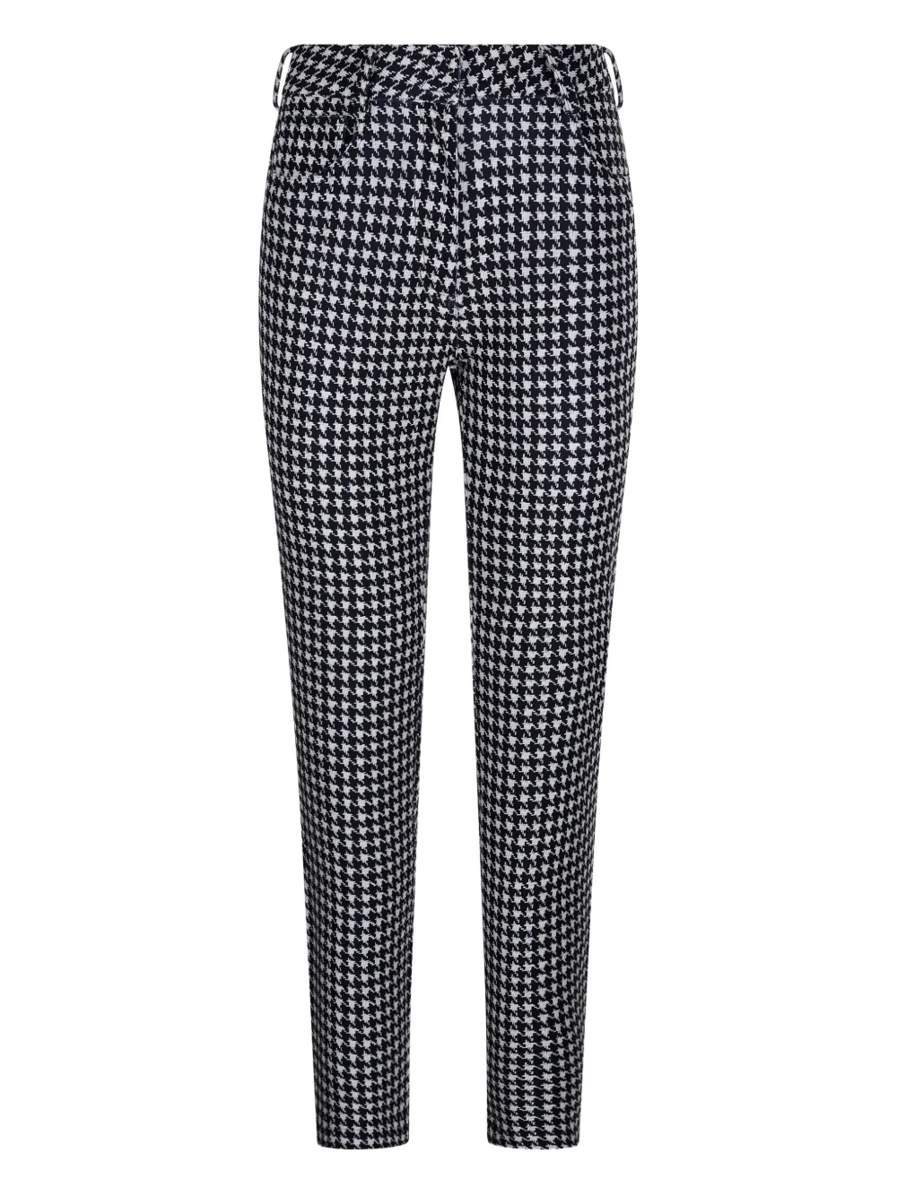 Norma Kamali houndstooth trousers - ブラック Norma Kamali houndstooth trousers - ブラック