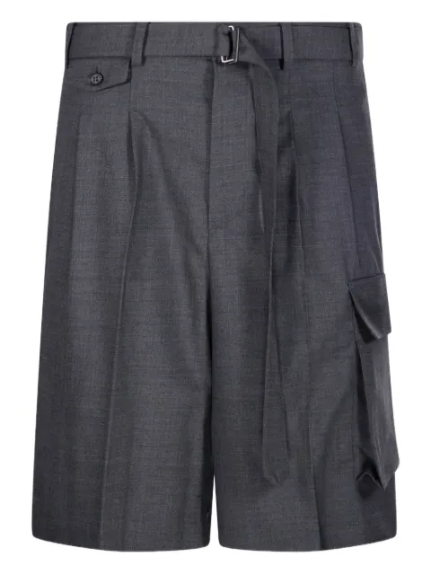 DUNST pleated cargo shorts