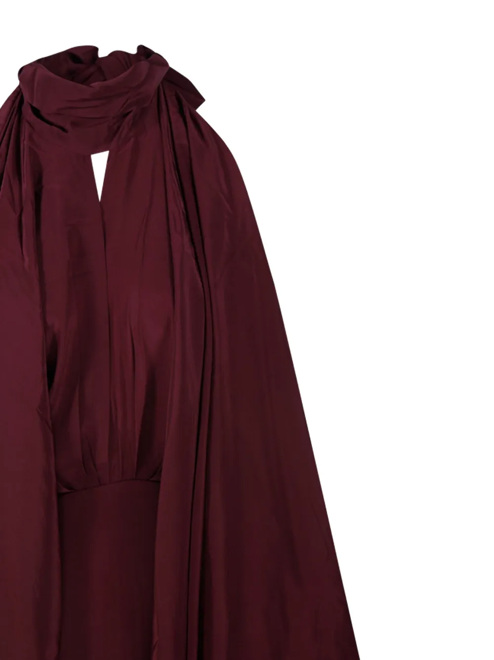 Johanna Ortiz Midi-jurk met hoge hals Rood