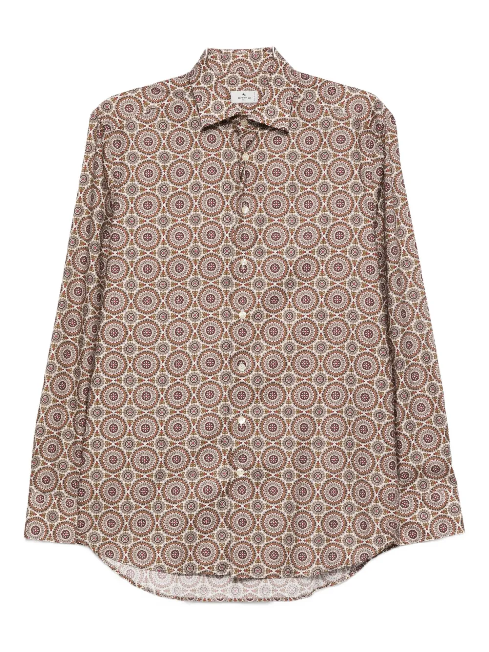 ETRO graphic-print shirt - Marrone