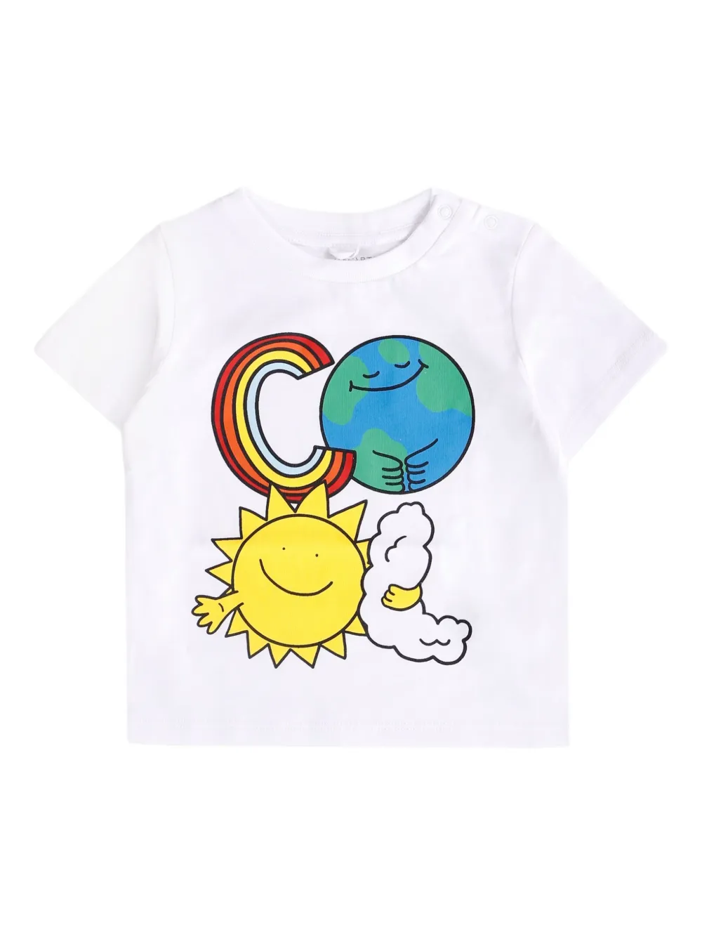 Stella McCartney Kids graphic-print T-shirt Wit
