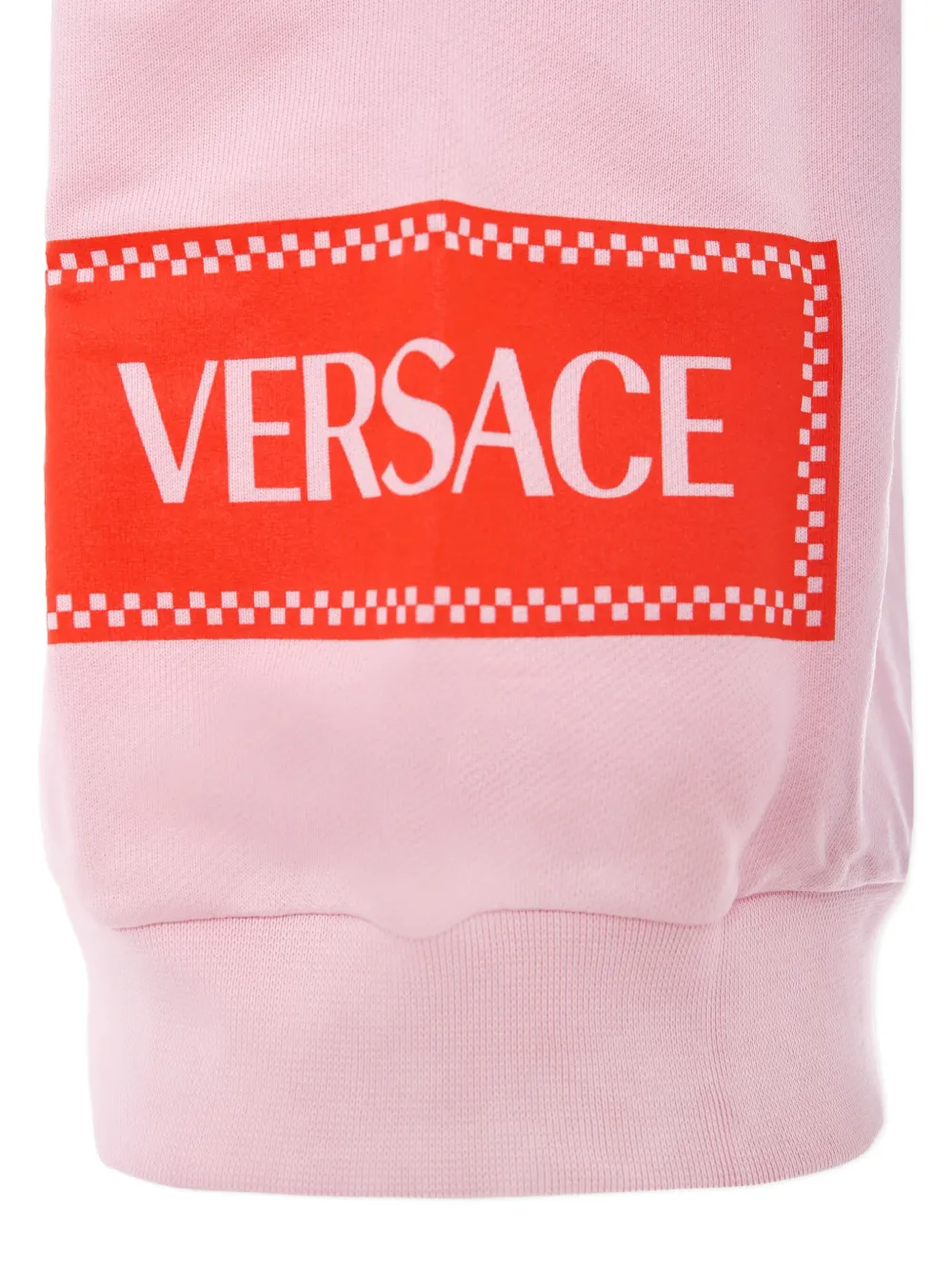Versace Kids 90s katoenen sweater met logo Roze