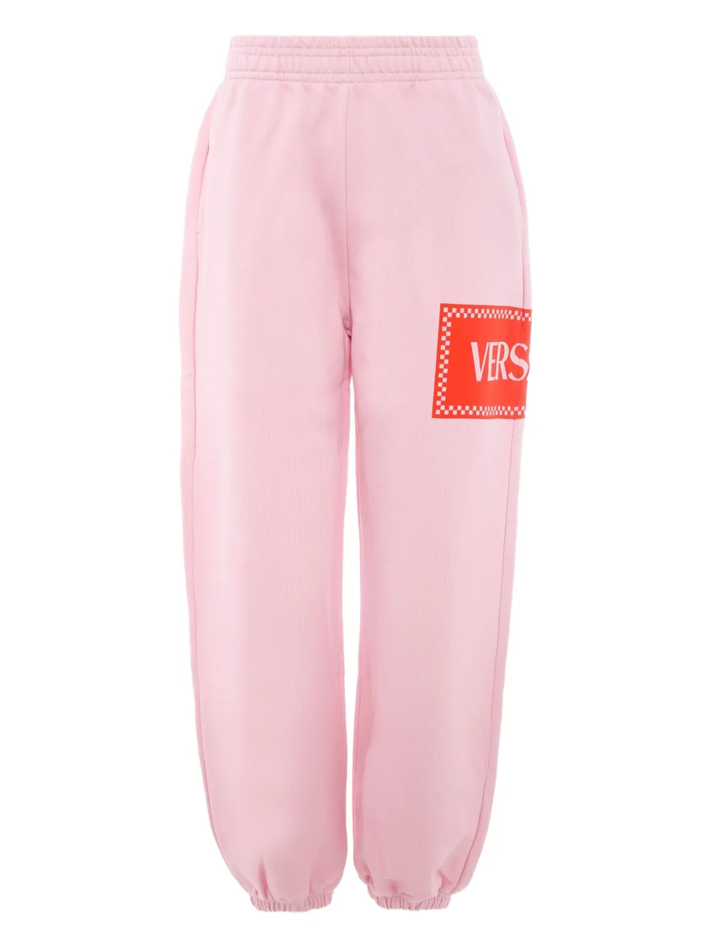 Versace Kids logo-print track pants Roze