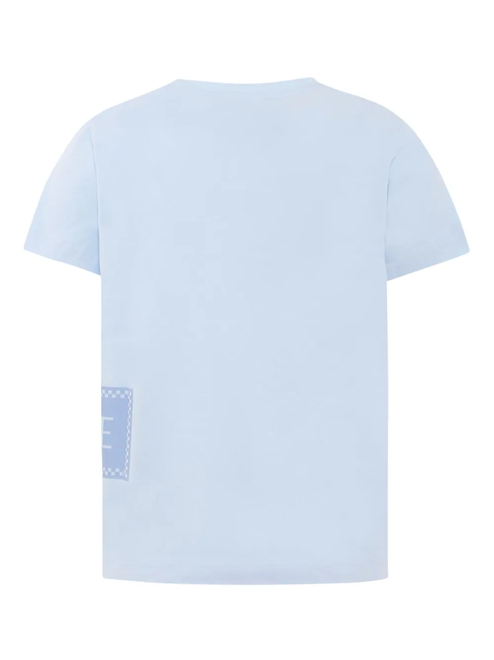 Versace Kids T-shirt met logoprint Blauw