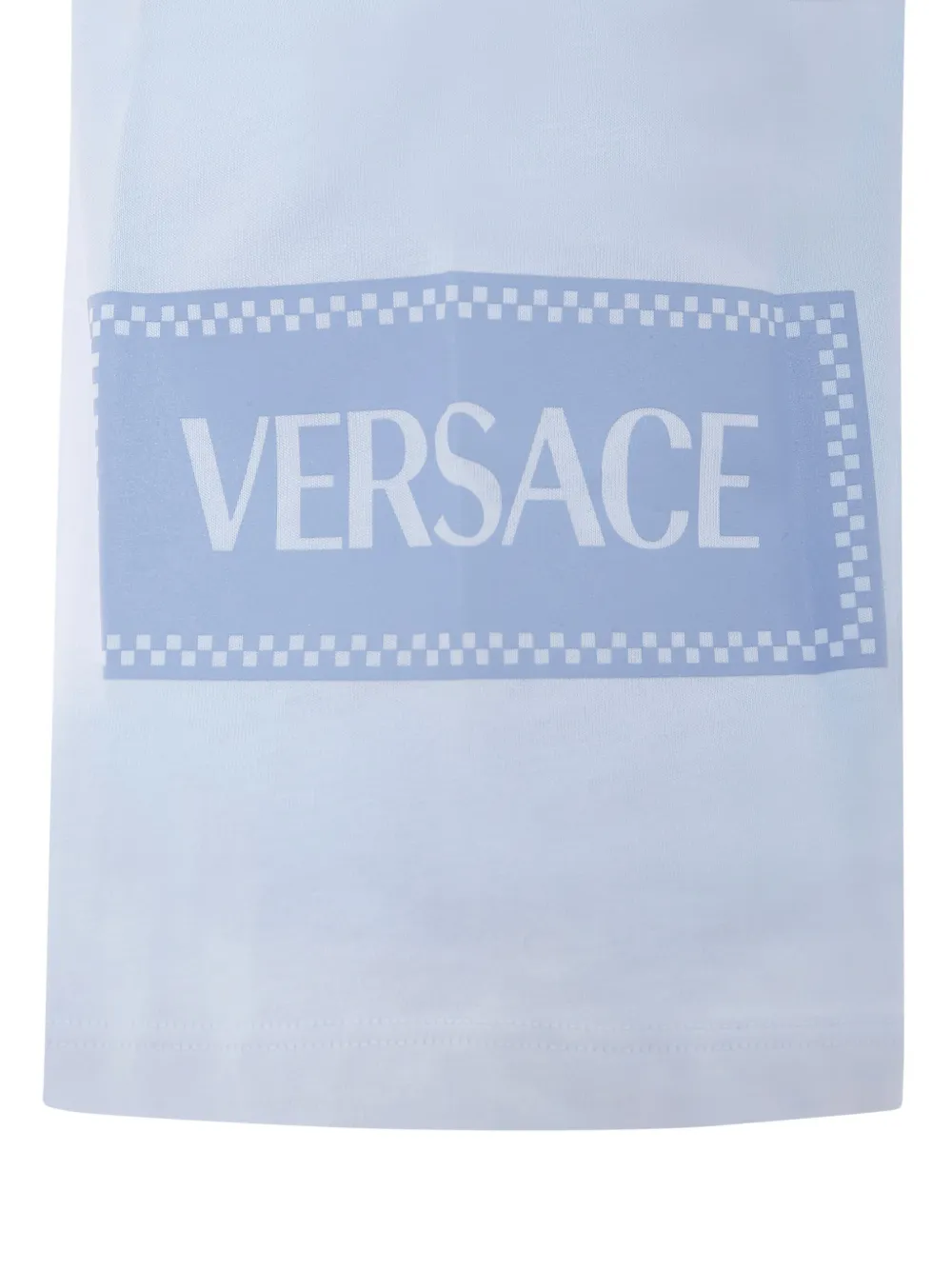 Versace Kids T-shirt met logoprint Blauw