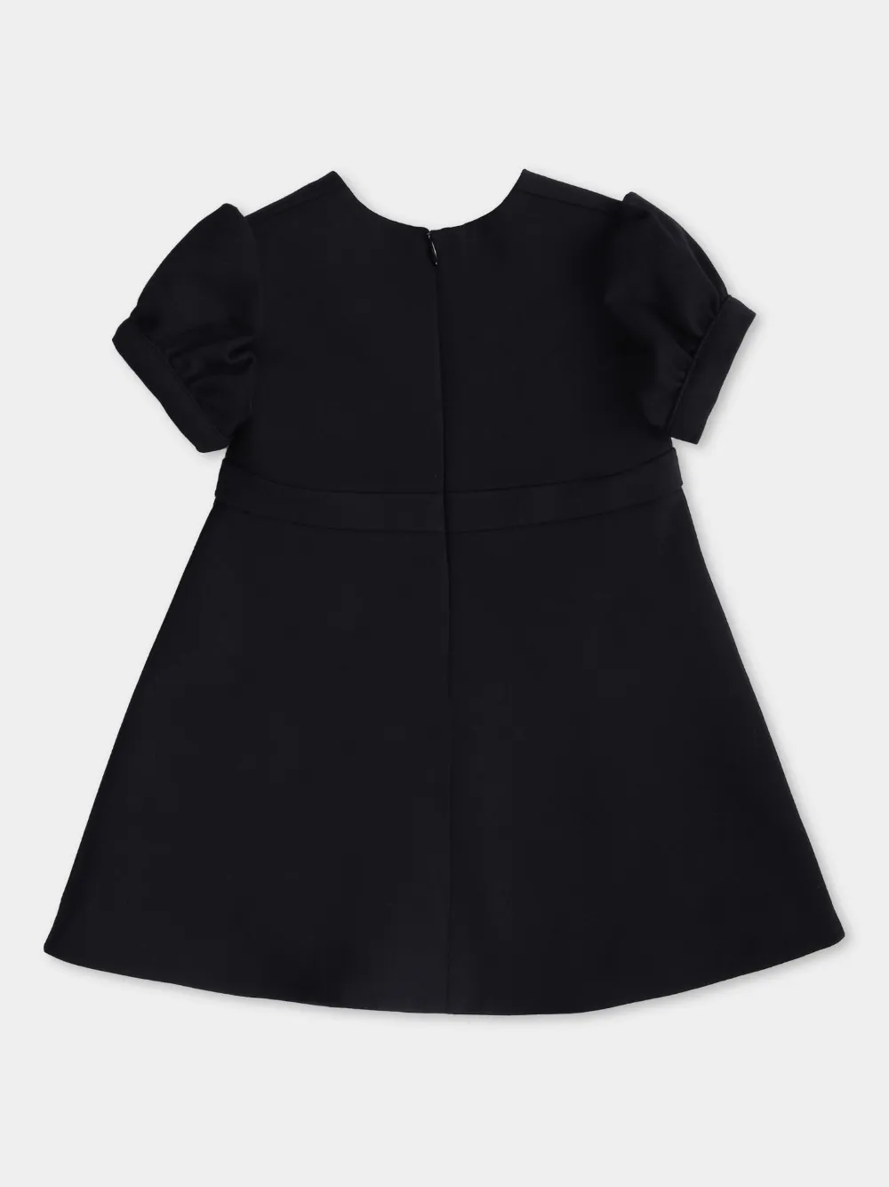 Versace Kids puff-sleeved dress Zwart
