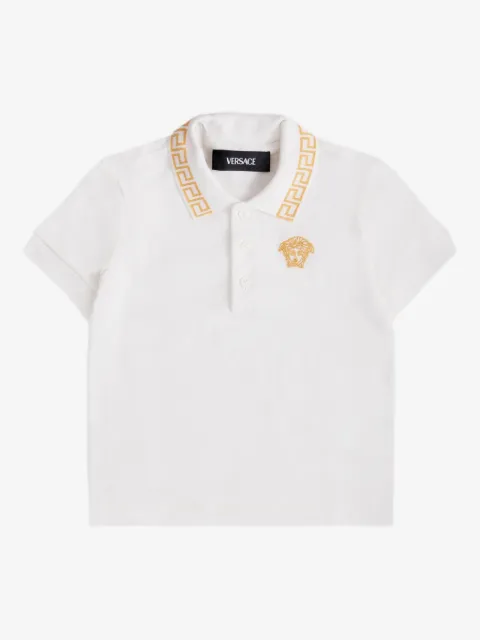 Versace Kids Poloshirt met Greca borduurwerk