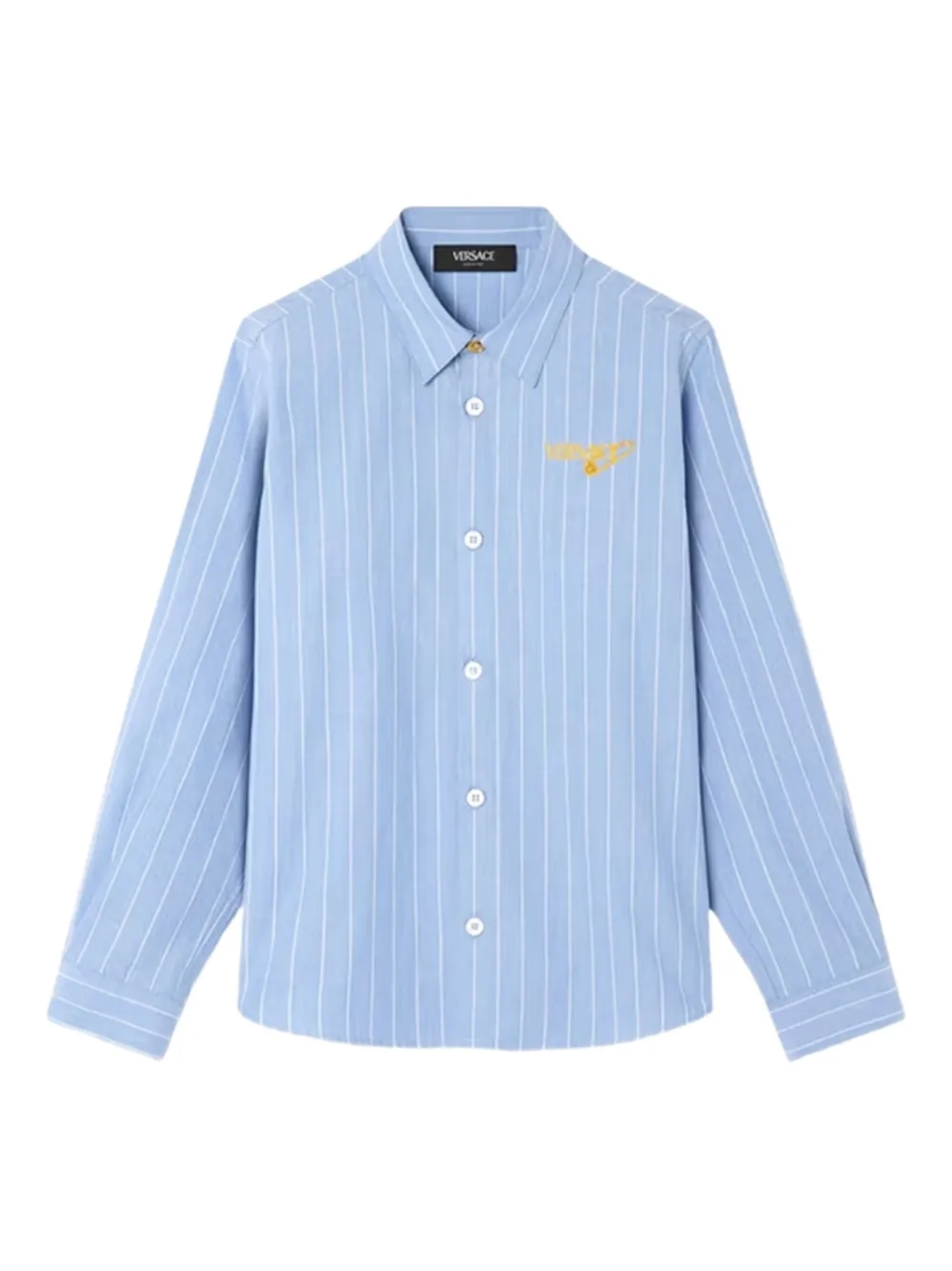 Versace Kids striped shirt - Blue
