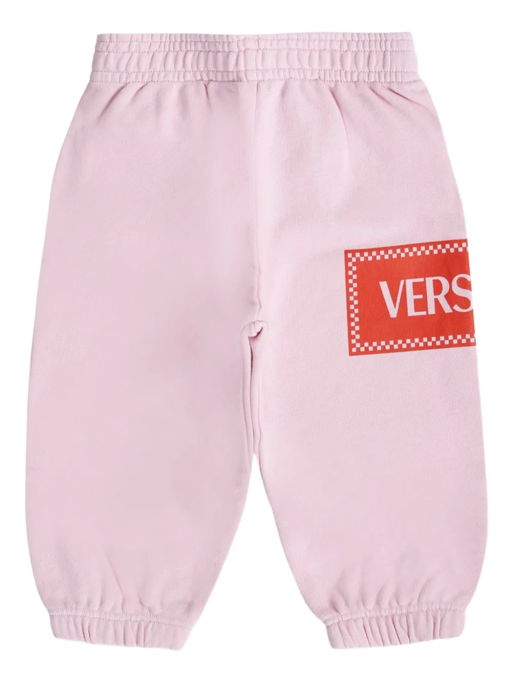 Versace Kids logo-print track pants Roze