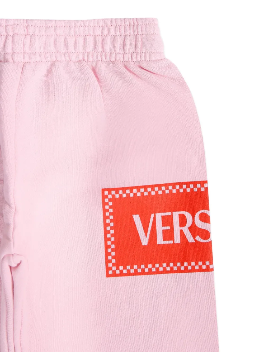 Versace Kids logo-print track pants Roze