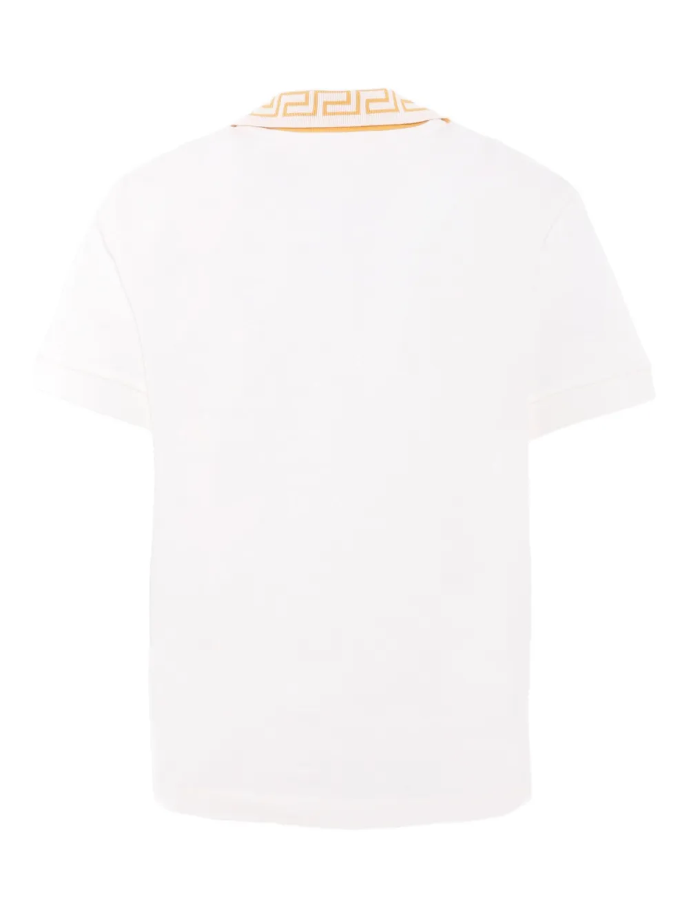 Versace Kids Medusa embroidered polo shirt Wit