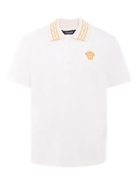 Versace Kids Medusa embroidered polo shirt