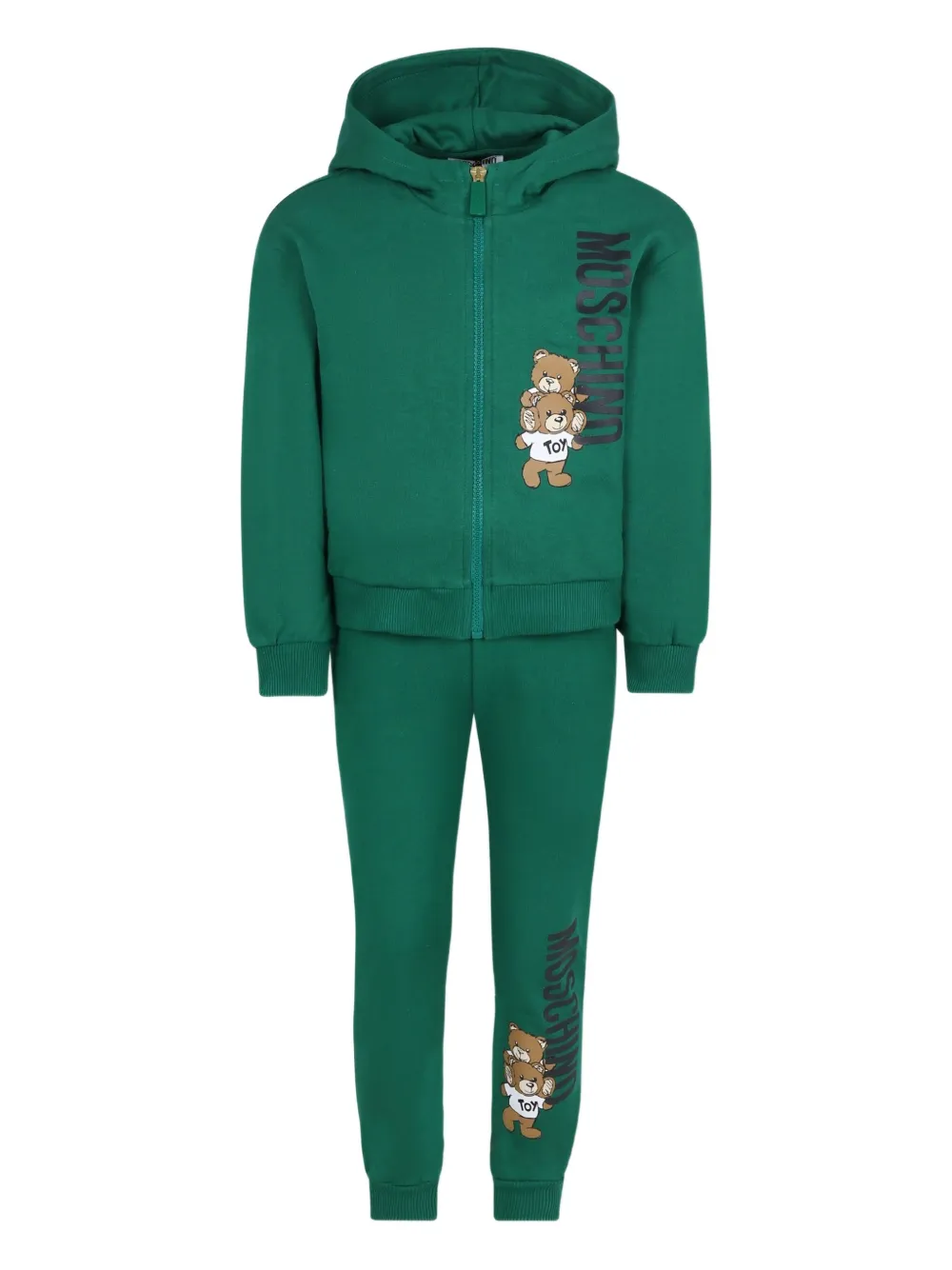 Moschino Kids Teddy Bear-print tracksuit set Groen