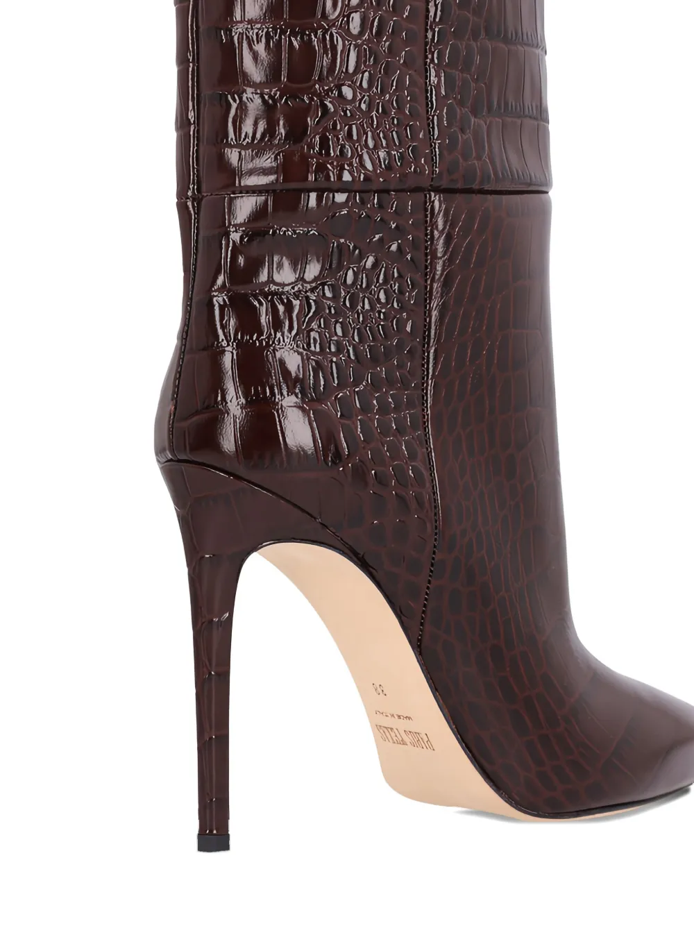 Paris Texas 85mm crocodile-embossed knee-high boots | Knee-High Boots | Image 2