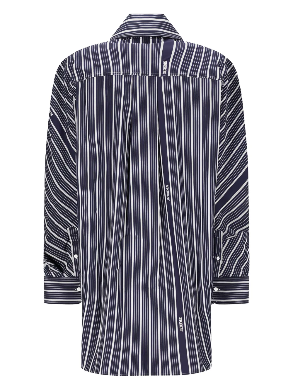Jacquemus Ovalo striped shirt - Blauw