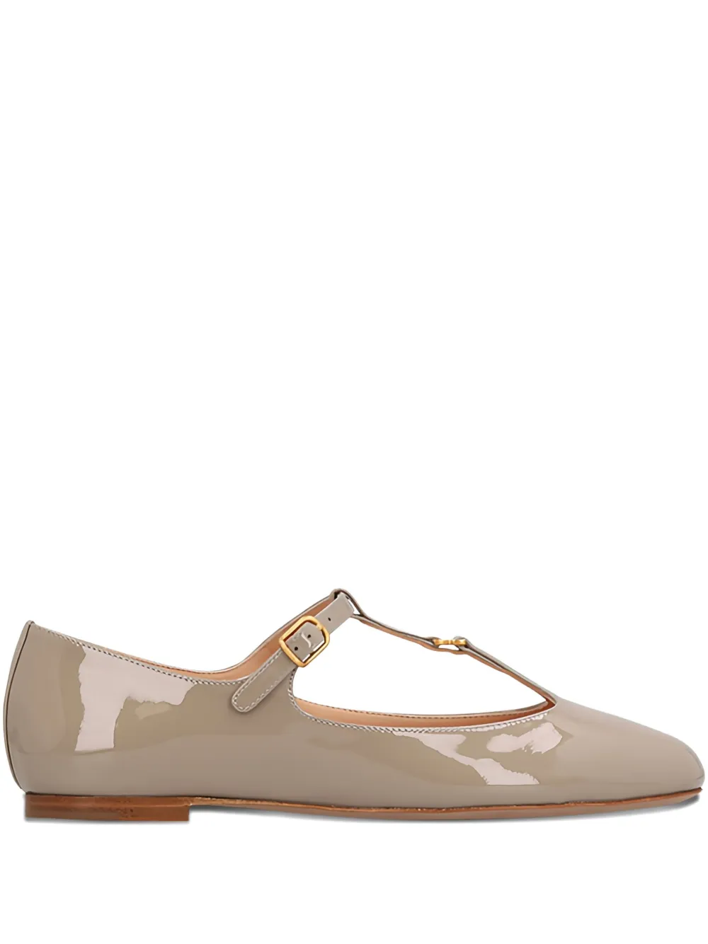 Chloé t-bar leather ballet flats Grey