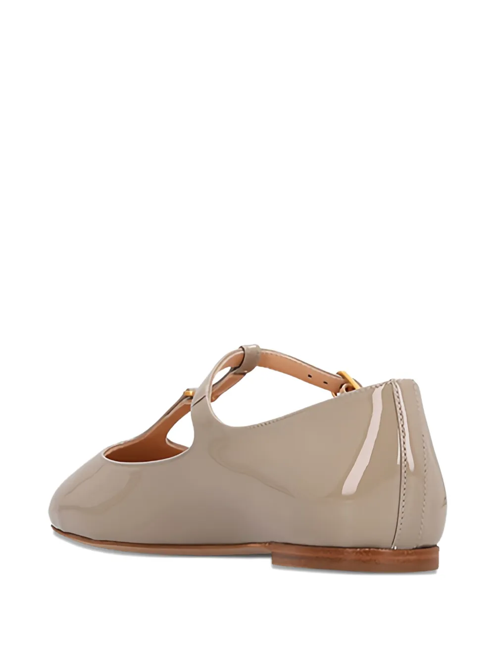Chloé t-bar leather ballet flats Grey