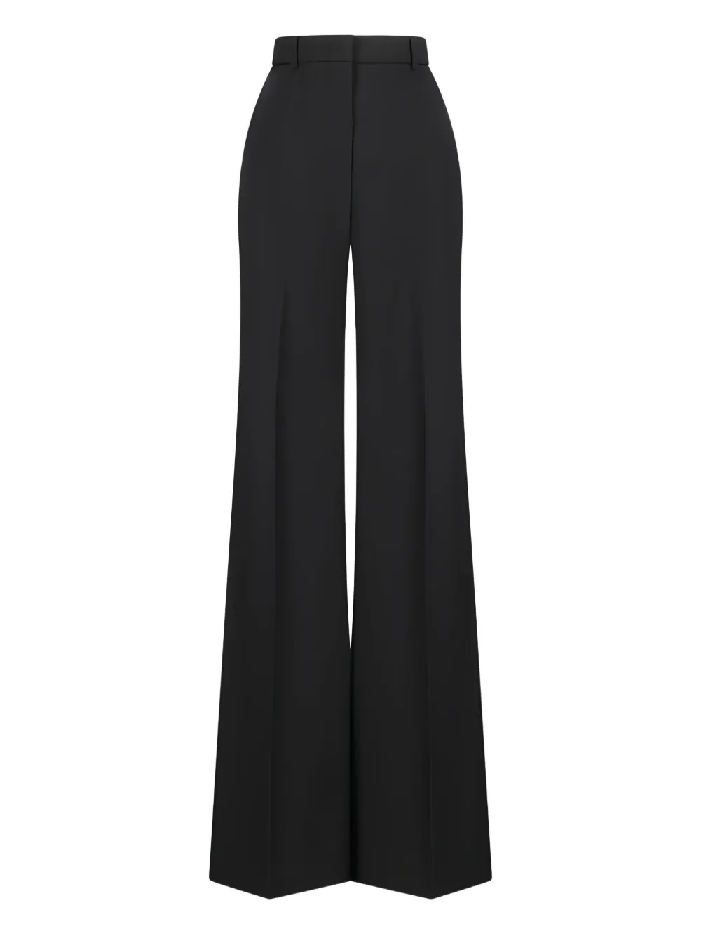 high-waist wide-leg trousers