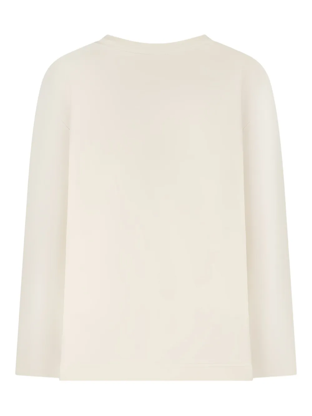 Long-Sleeves Embossed-Logo Sweater