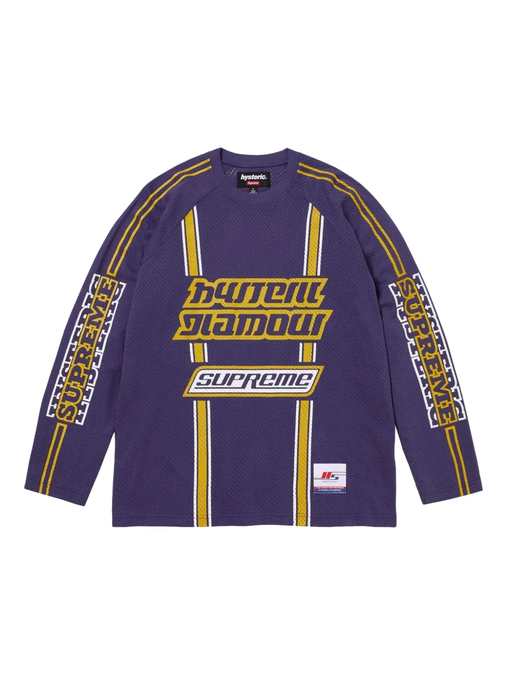 Supreme x Hysteric Glamour T-shirt met logoprint Paars