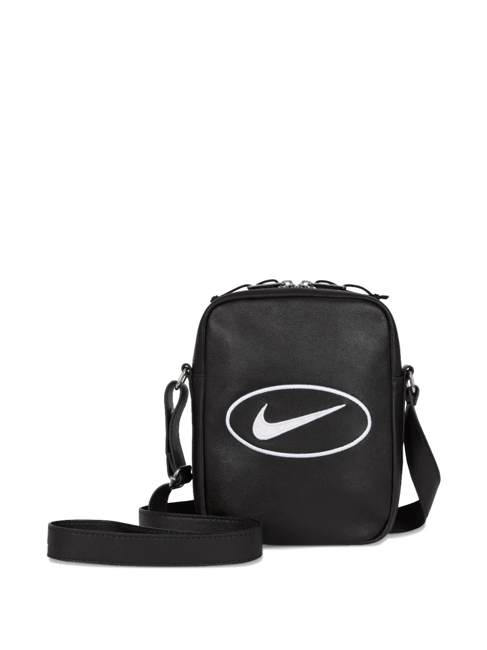 Supreme x Nike leren messengertas - Zwart