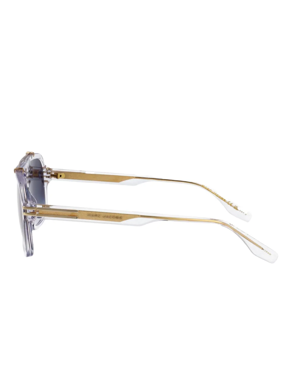 Marc Jacobs Eyewear Zonnebril met oversized montuur Goud