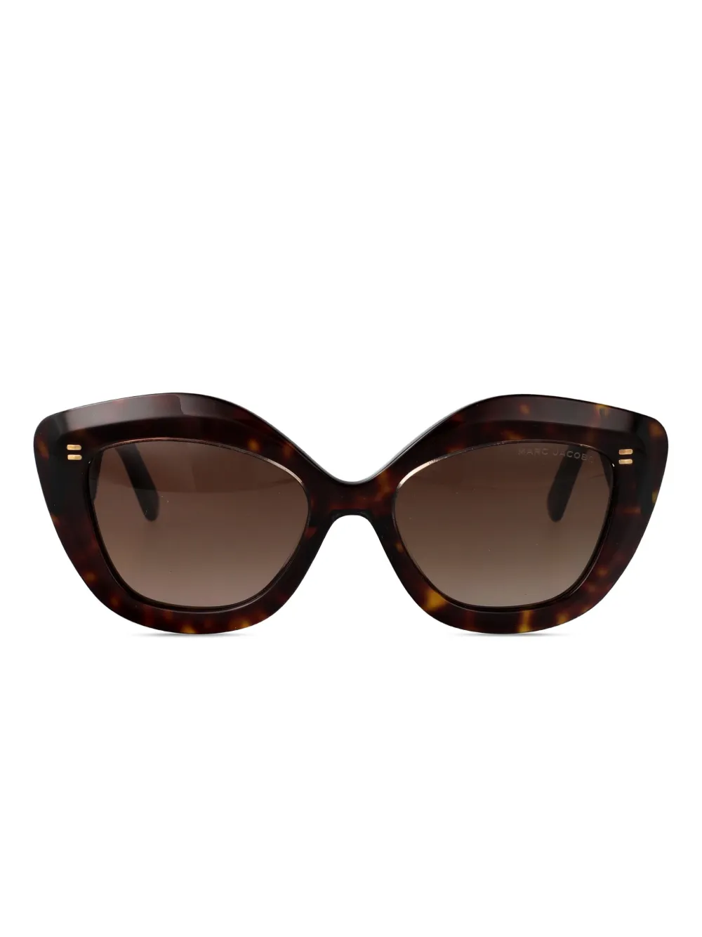 Marc Jacobs Eyewear Zonnebril met cat-eye montuur en schildpadschild design Bruin
